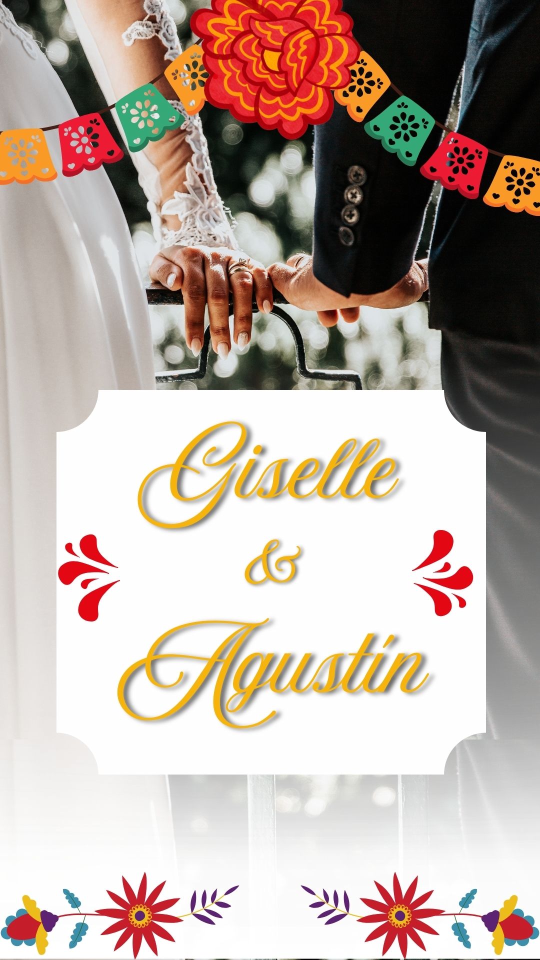 Diseño completo de invitación para Boda